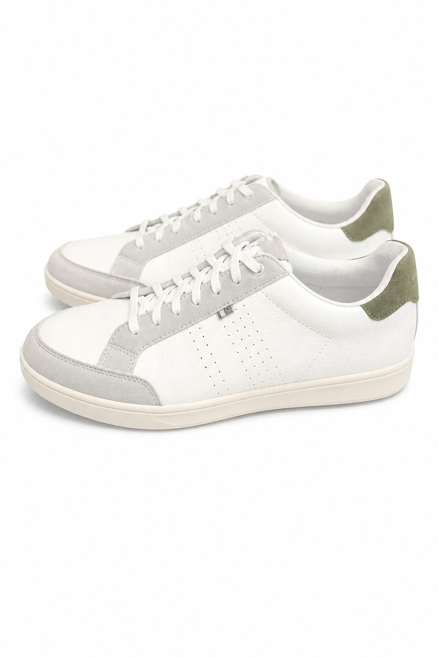 Ben Sherman Pinner Men’s Casual Sneakers White Grey Olive Size 13 BSMPINERV-1806